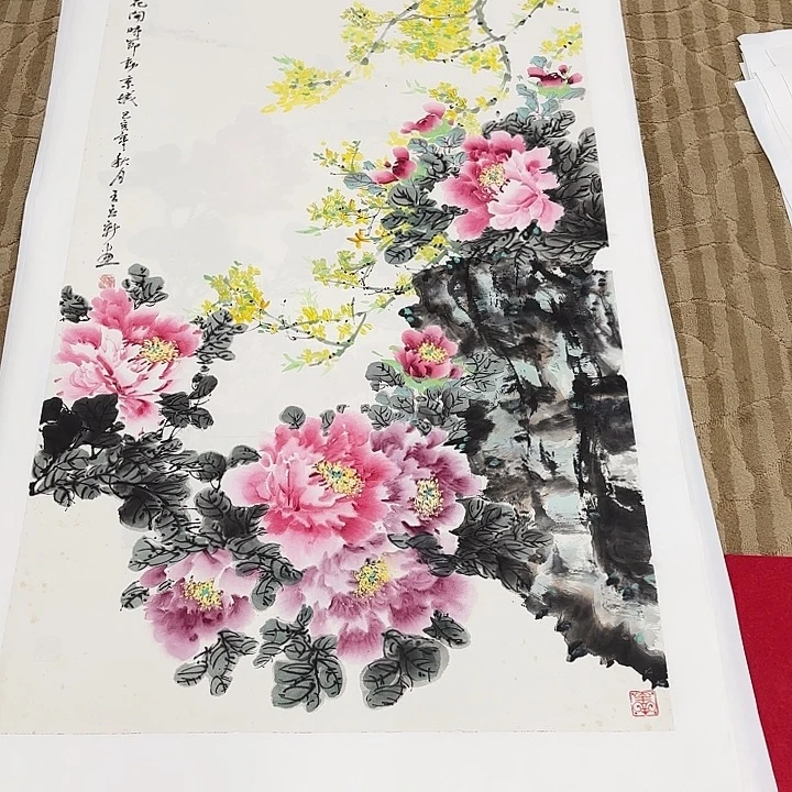 国画花鸟等多种形式