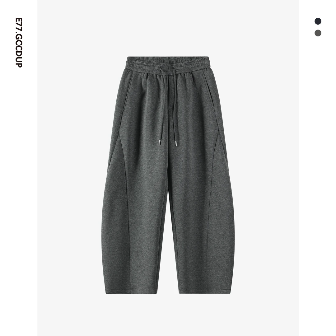 GCCDUPE77『云柔秘境』 兰精莫代尔60支云感软糯弯刀针织卫裤休闲裤