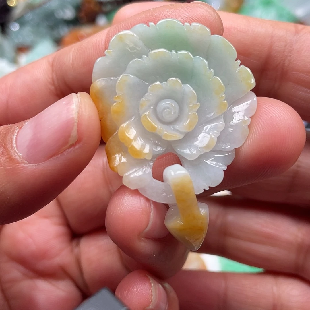 颈饰未镶嵌翡翠翡玉缘翡翠