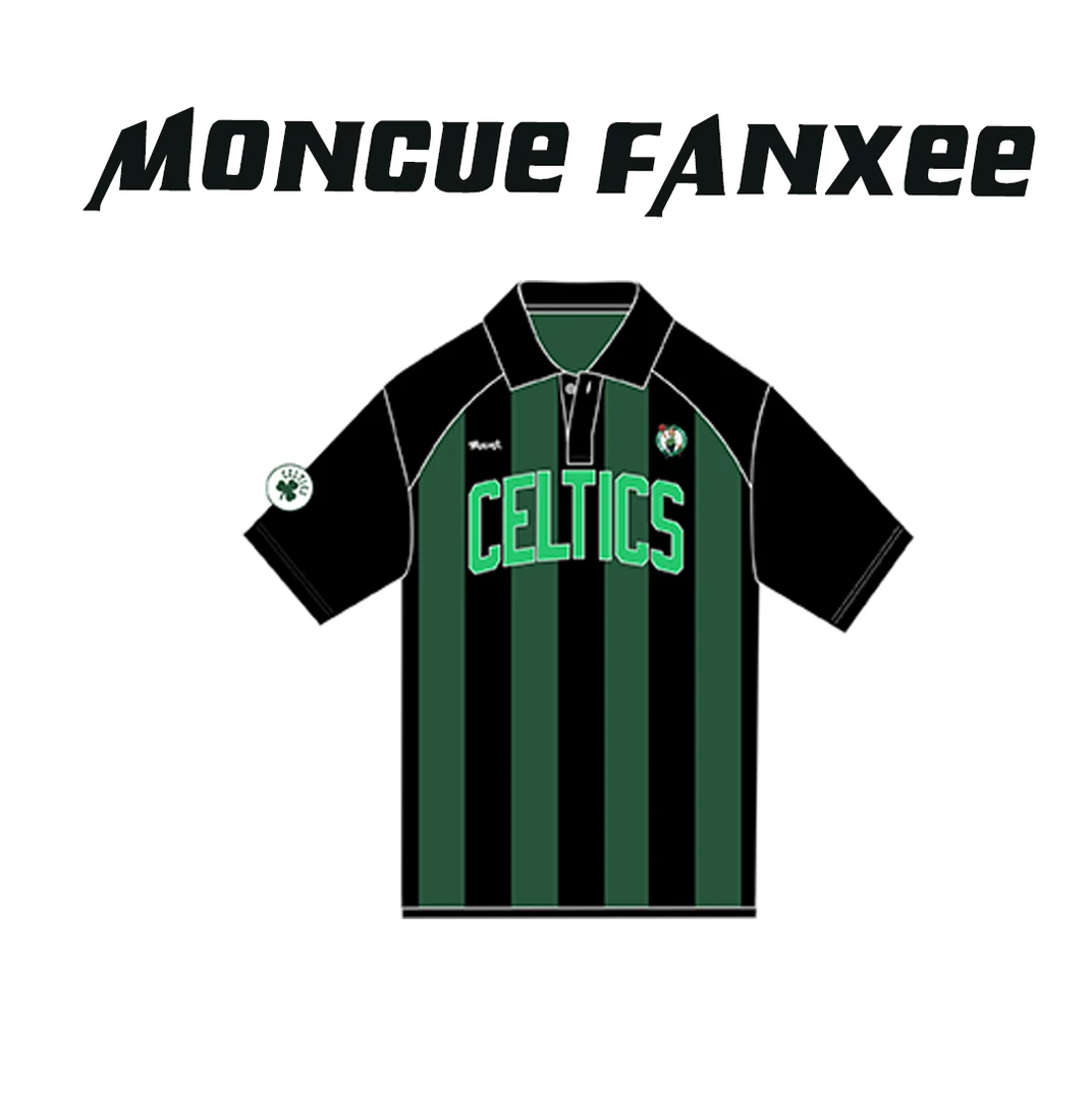 凯尔特人Polo美式风格街头休闲百搭球衣