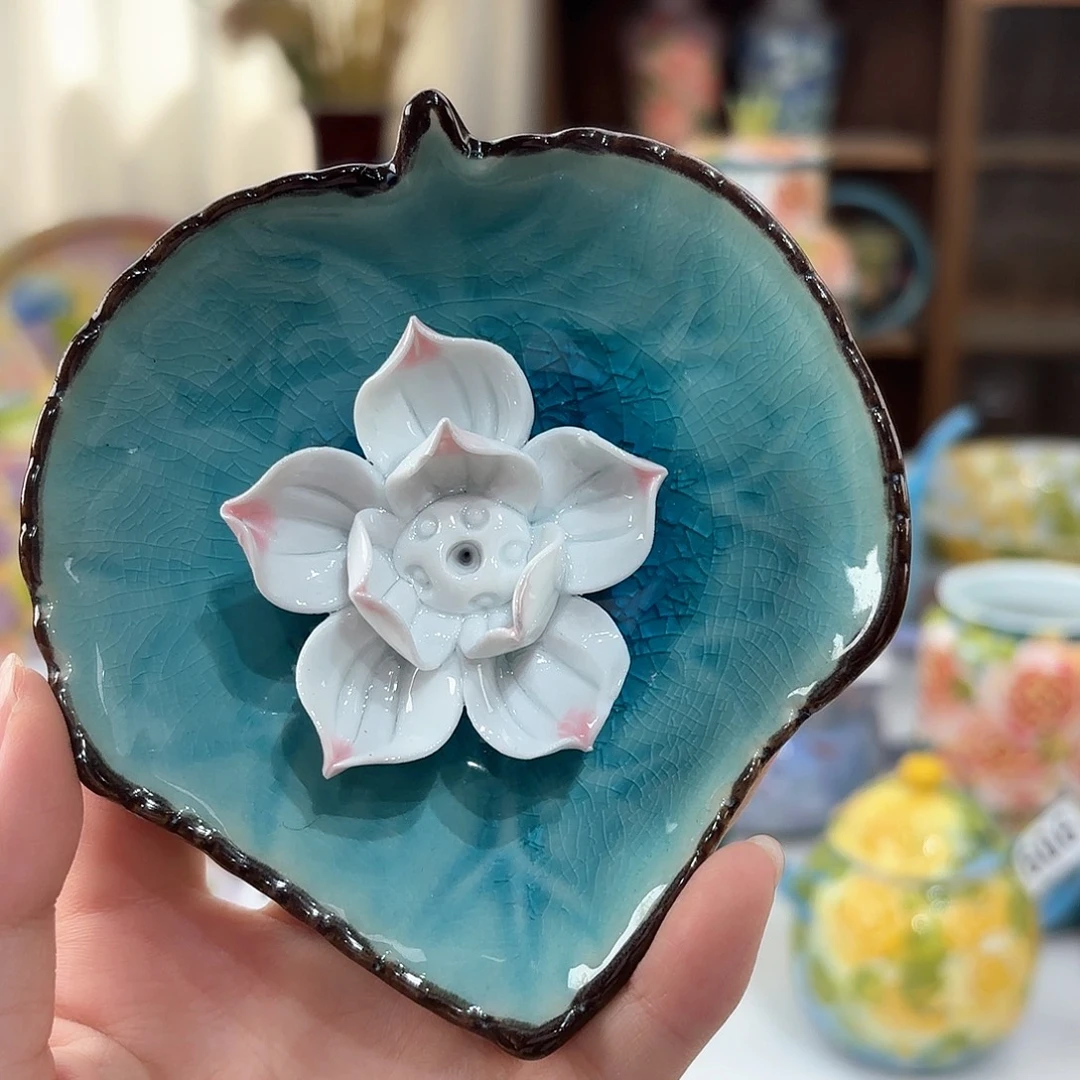 景德镇手绘高温釉下彩陶瓷茶具