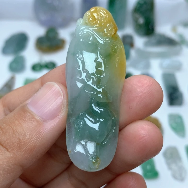 翡翠未镶嵌吊坠(不含链)