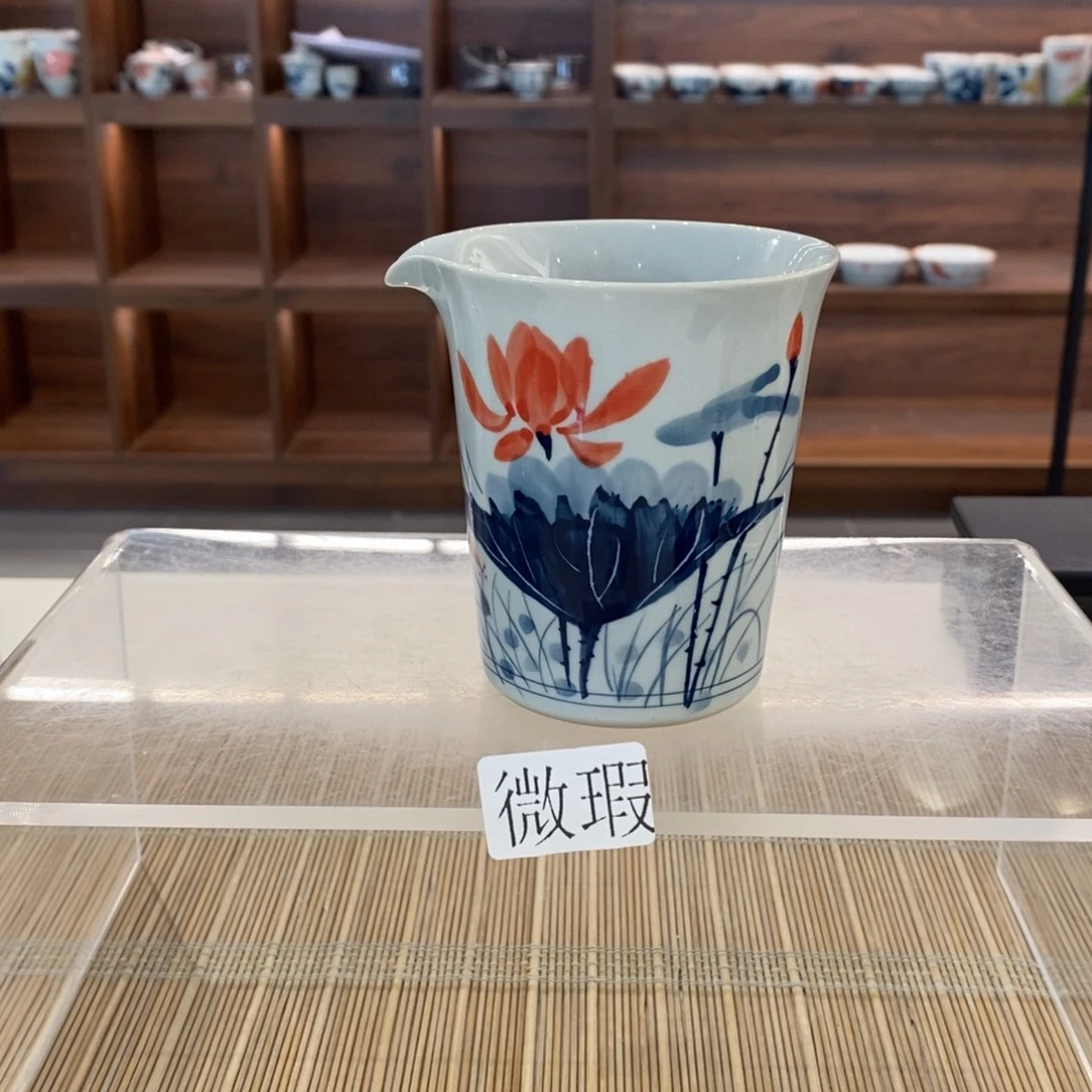 釉下彩老陶泥手工绘制