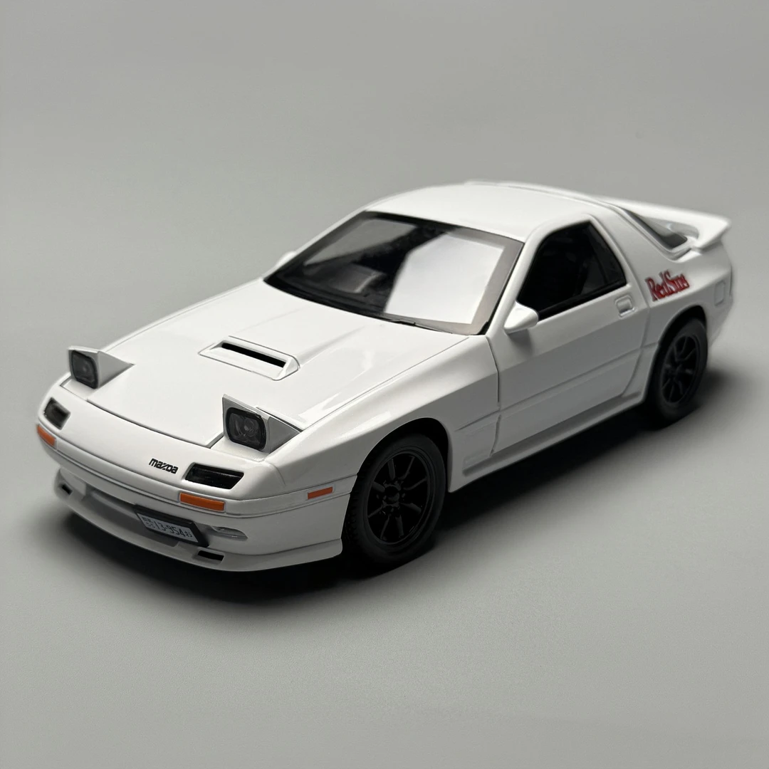 【马自达RX7】眨眼睛24比例合金车模收藏级摆件