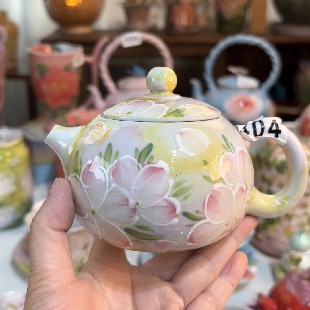 景德镇手绘高温釉下彩陶瓷茶具