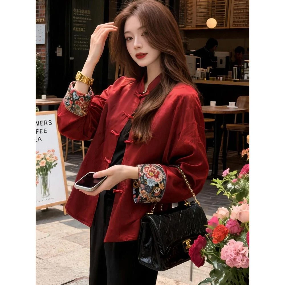 气质高端独特漂亮新中式女装国风外套女2025秋季新款唐装复古上衣