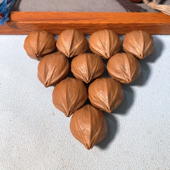 手串橄榄核3342精品4花老树王蒜头铁核9+1颗
