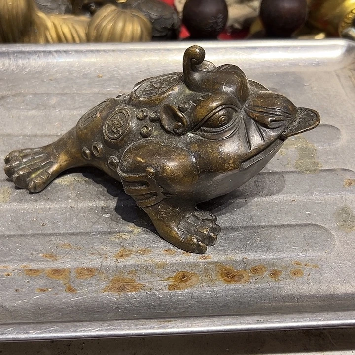 黄铜摆件，文房摆件