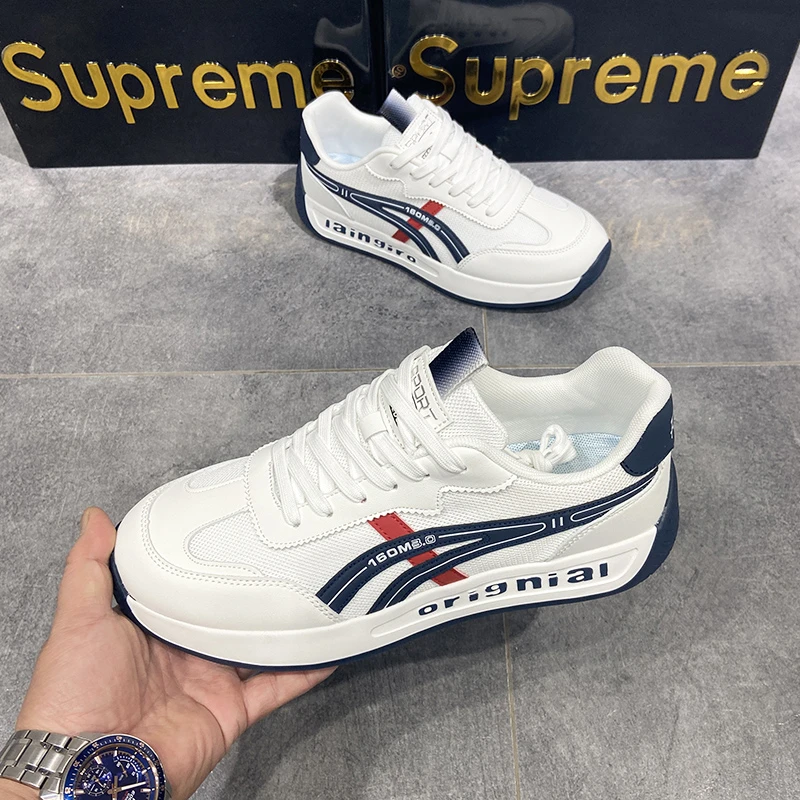 韩版百搭2025夏季网布透气阿甘鞋男鞋休闲运动鞋潮牌德训鞋小白鞋