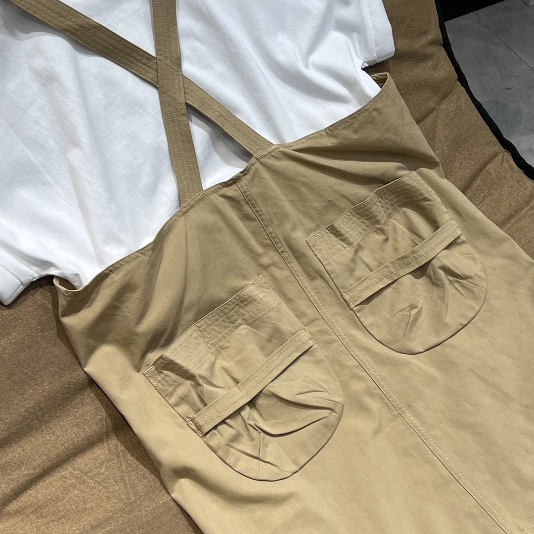 23392潮流时尚百搭休闲童装工装背带裙D5-1-1