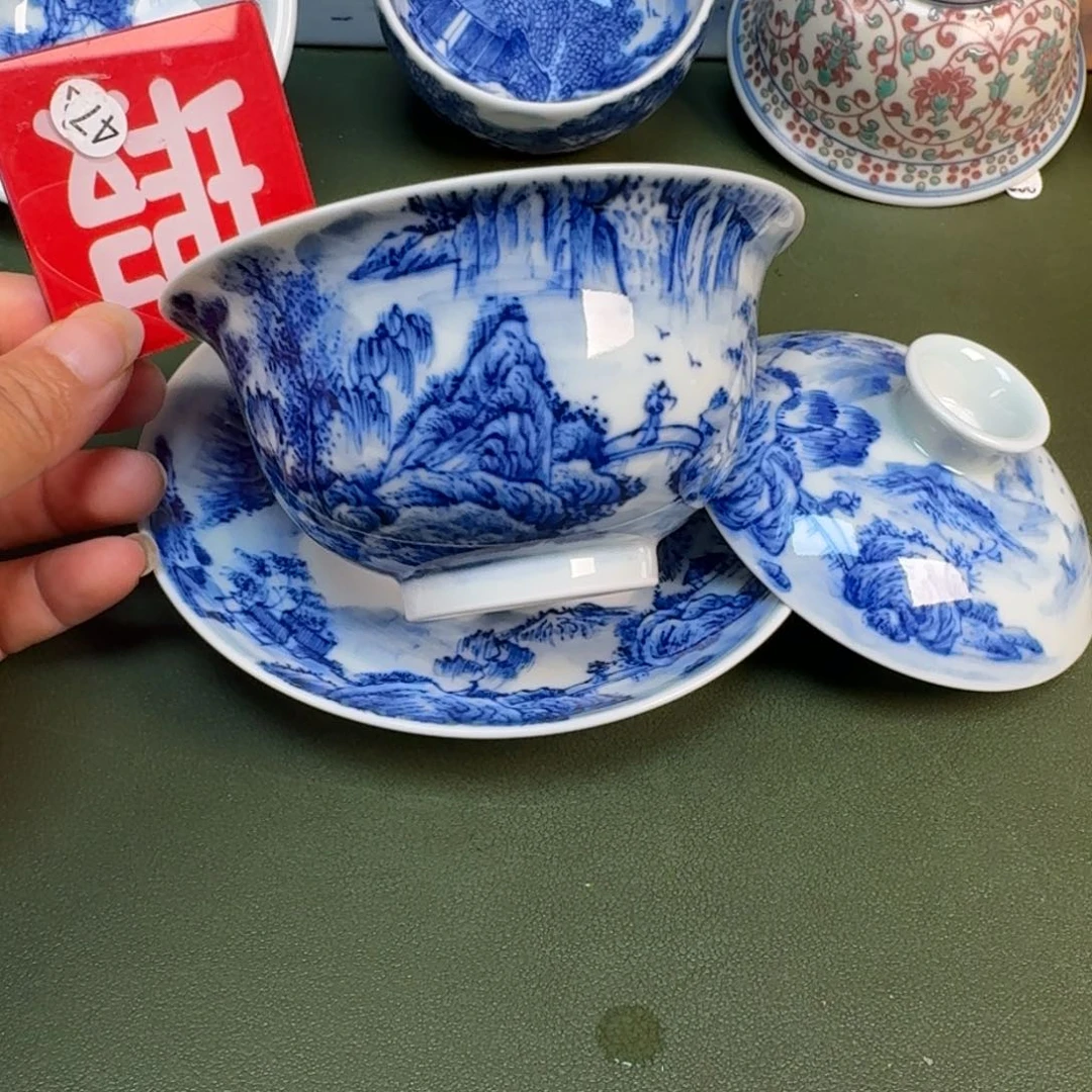 景德镇纯手绘茶具圆圆239