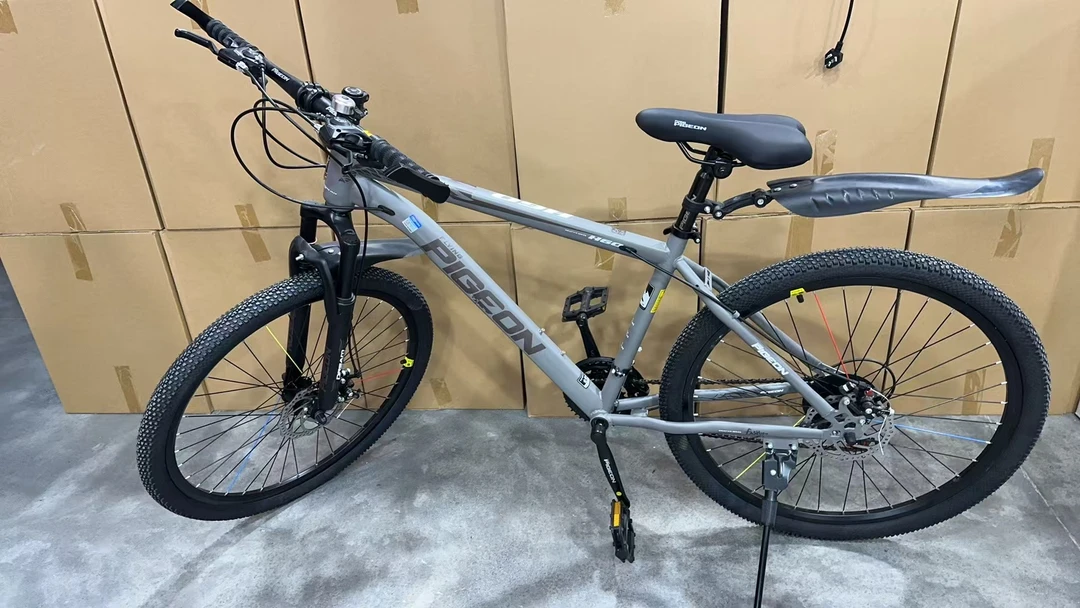 自行车男山地车越野变速双碟刹男女青少年学生一体轮变速轻便单车