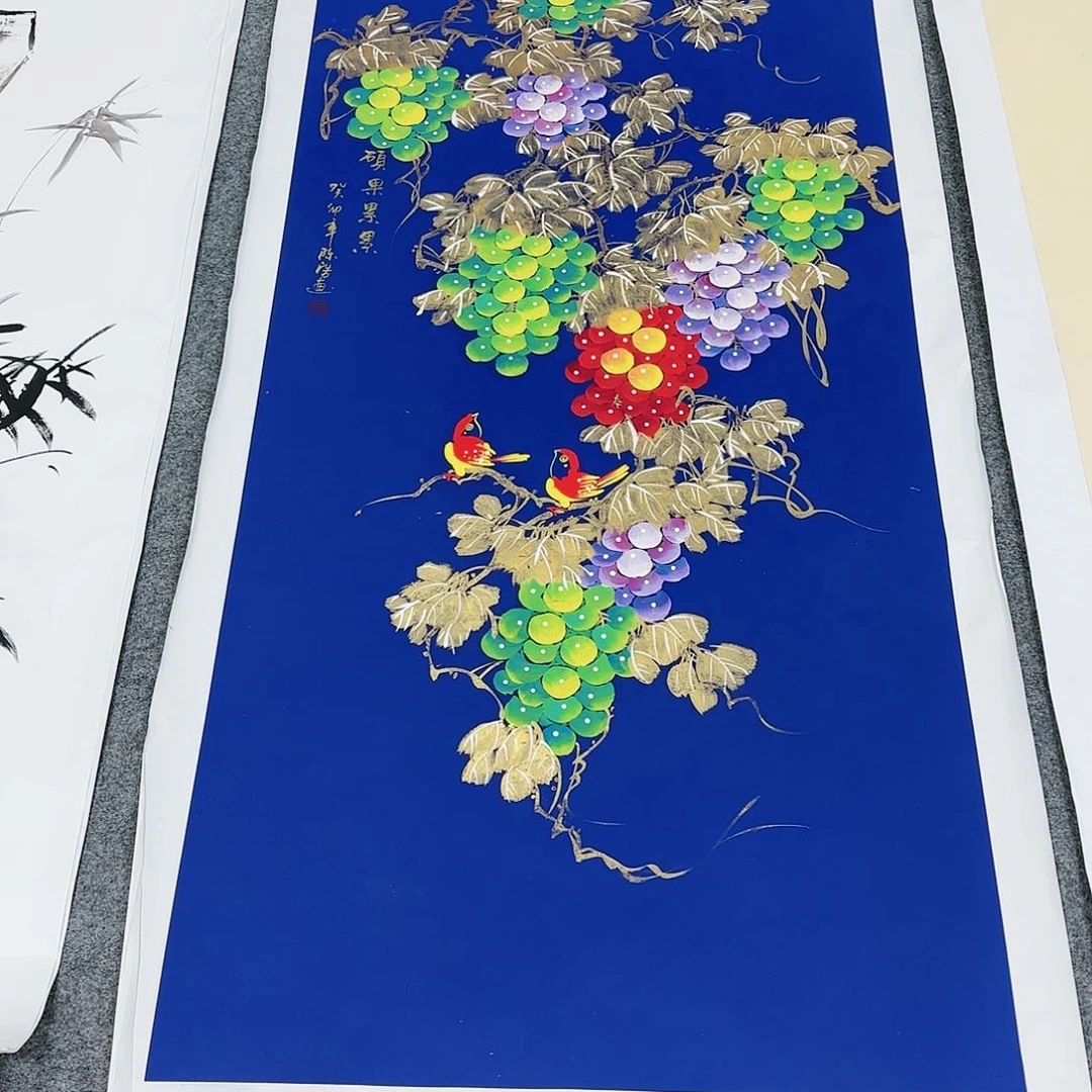 横款牡丹花作品欣赏！牡丹一如