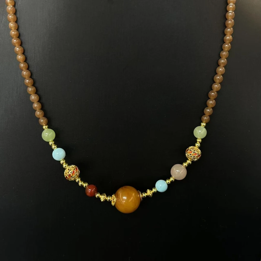 和田玉蜜蜡项链*（多样性发一件）