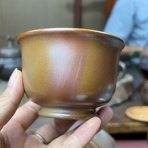 戬谷龙窑柴烧茶杯1