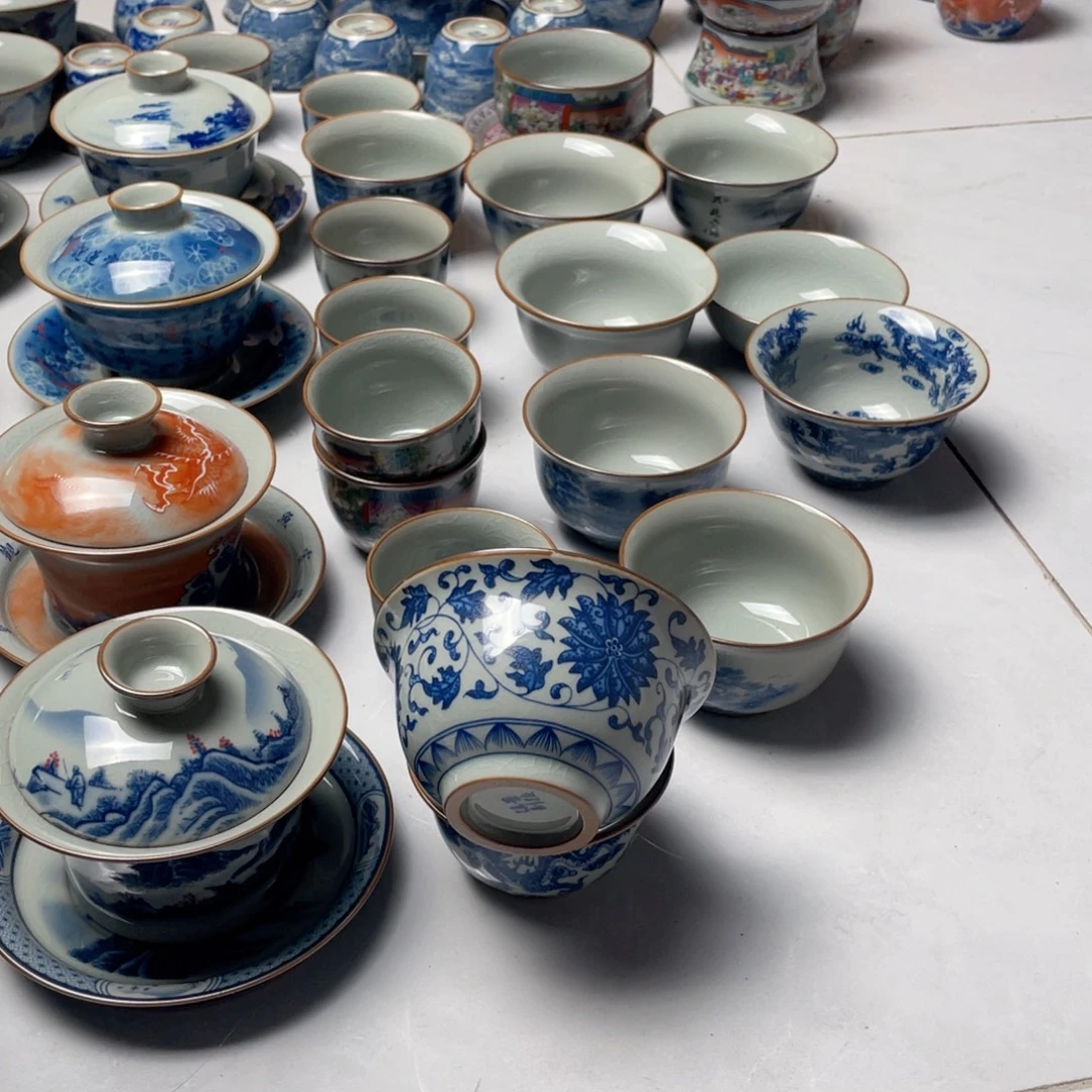 青花缠枝莲压手杯hhhhhh