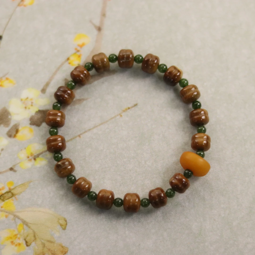 ZC10A18886[原创]库克碧玉手串（多样性发货)