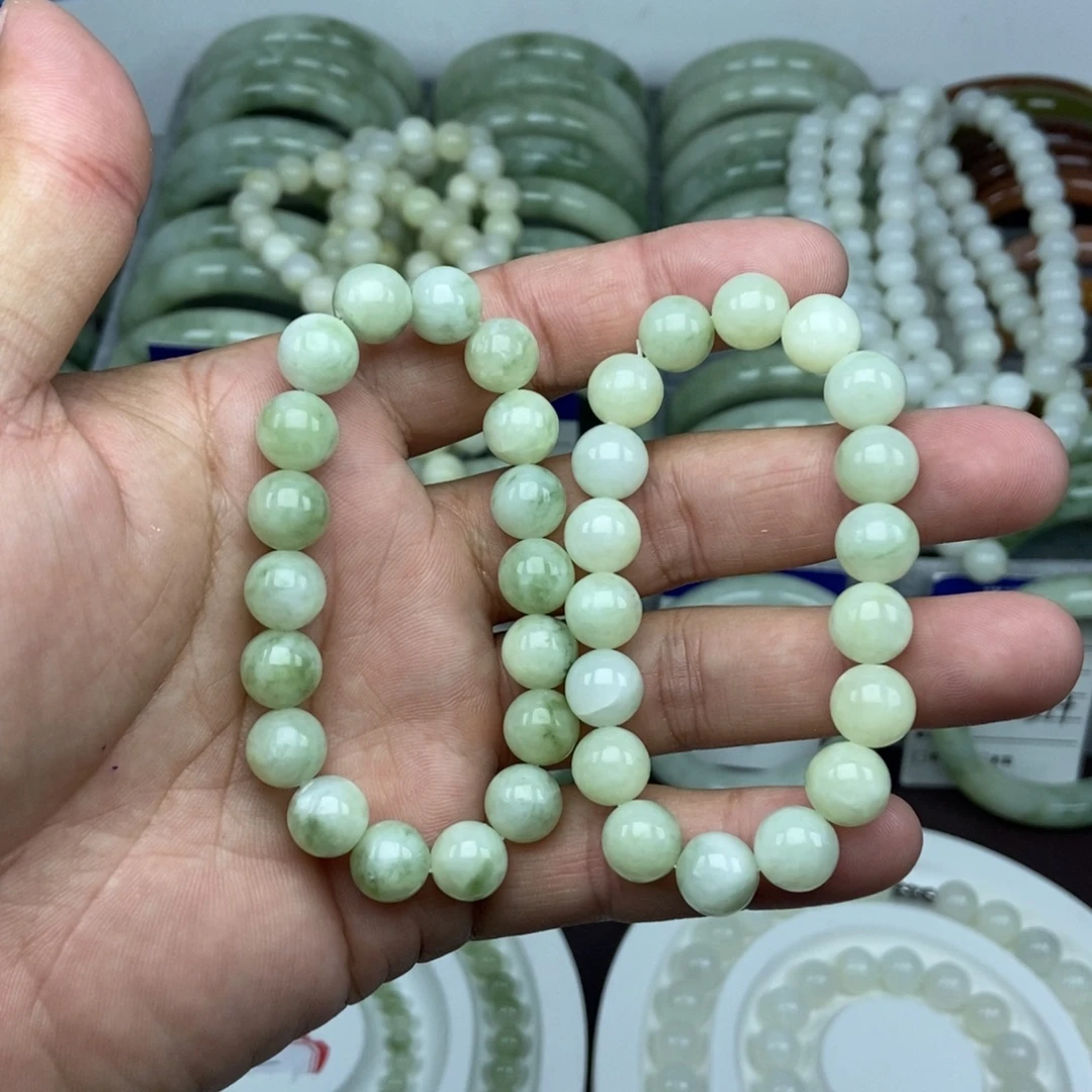 蛇纹石玉未镶嵌手链