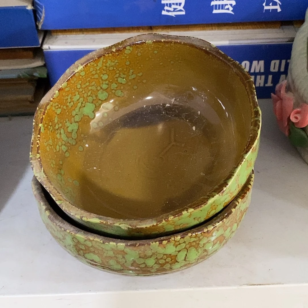 摆件陶盆有孔 瑕疵介意勿拍