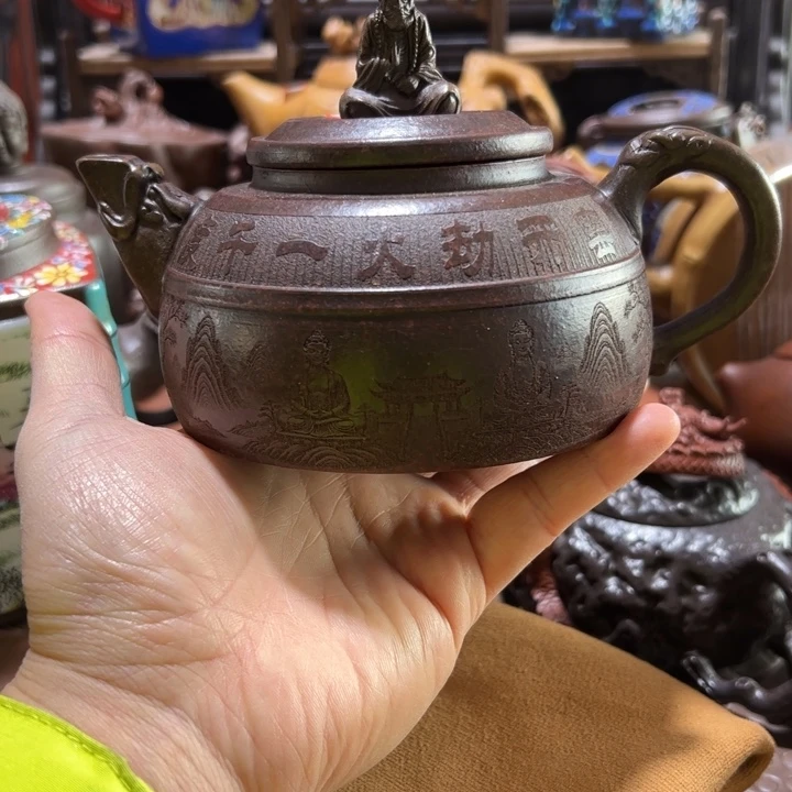 茶壶紫砂紫砂壶收藏起来了！