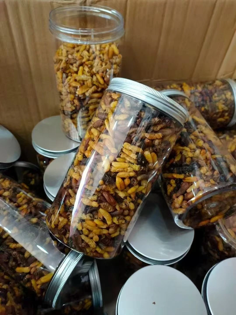 新鲜油炸蜂蛹含树蜂七里蜂