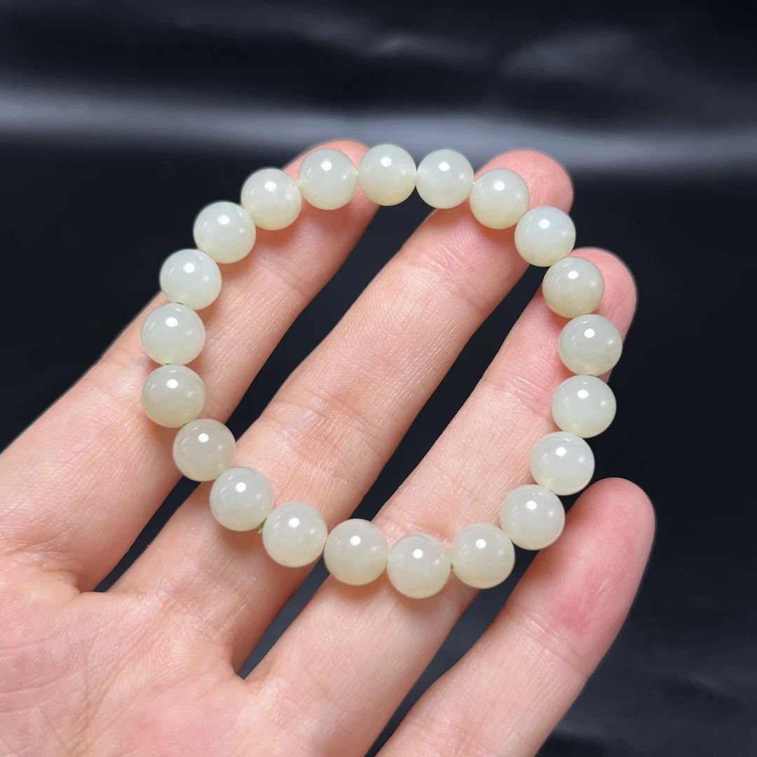 15  和田玉手串 7mm