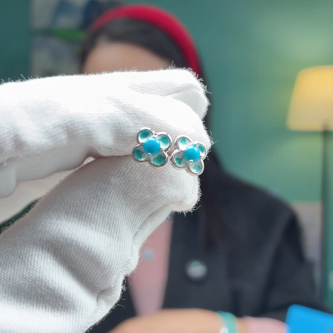 绿松石银S925镶嵌珠宝奇石