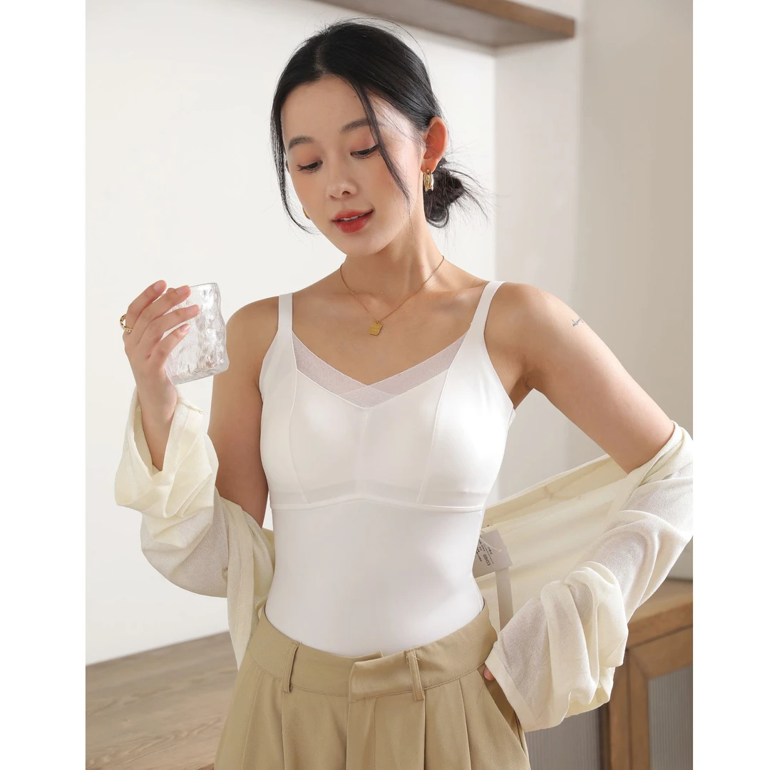 【彩彩家】8302#依佳棉吊带背心