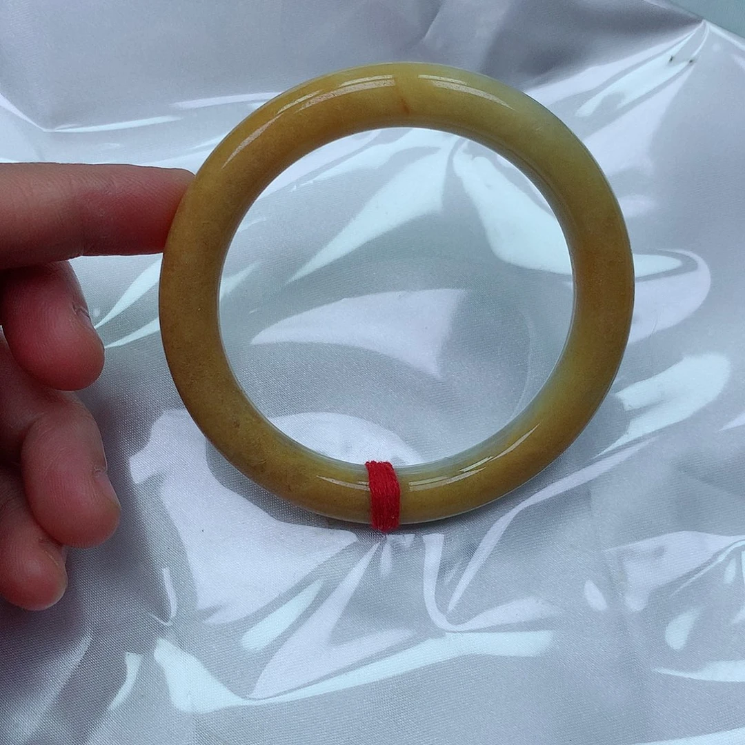 翡翠未镶嵌手镯55.5