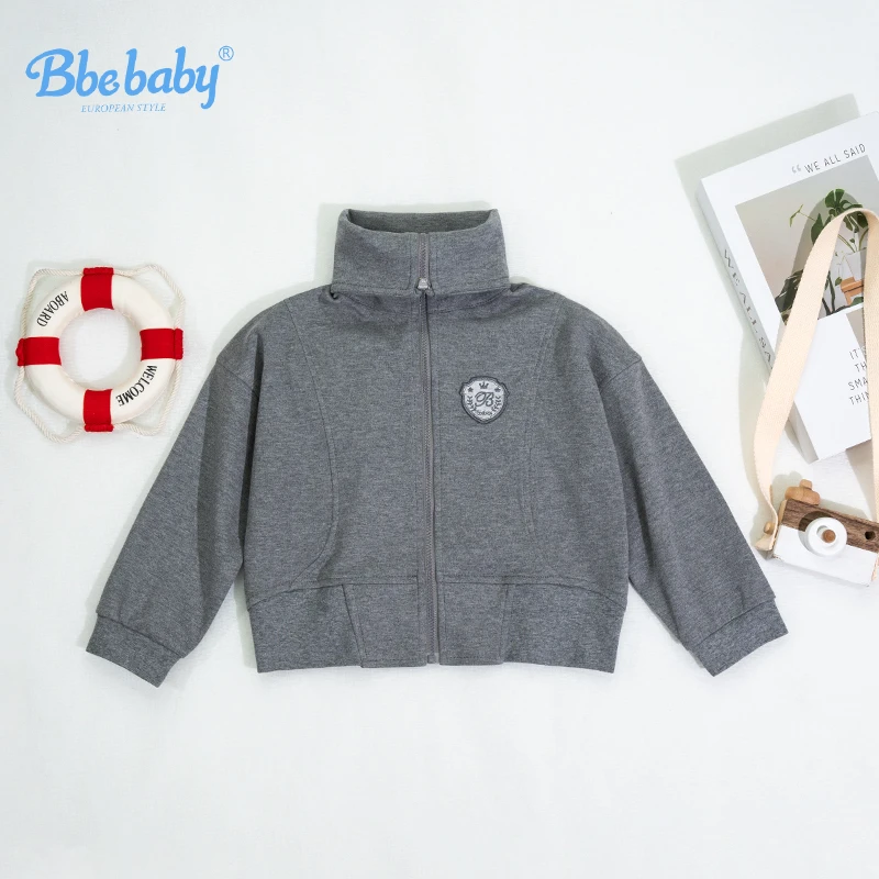 Bbe baby秋冬款儿童时尚大翻领卫衣外套--H084