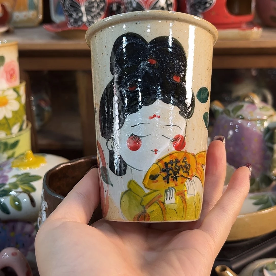 陶泥景德镇手工手绘高温釉下彩