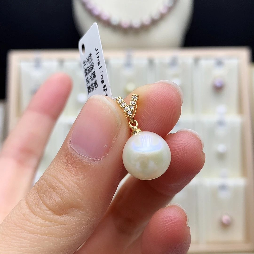 颈饰合金淡水珍珠