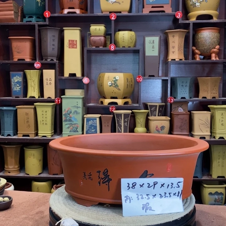 紫砂花盆紫砂花盆