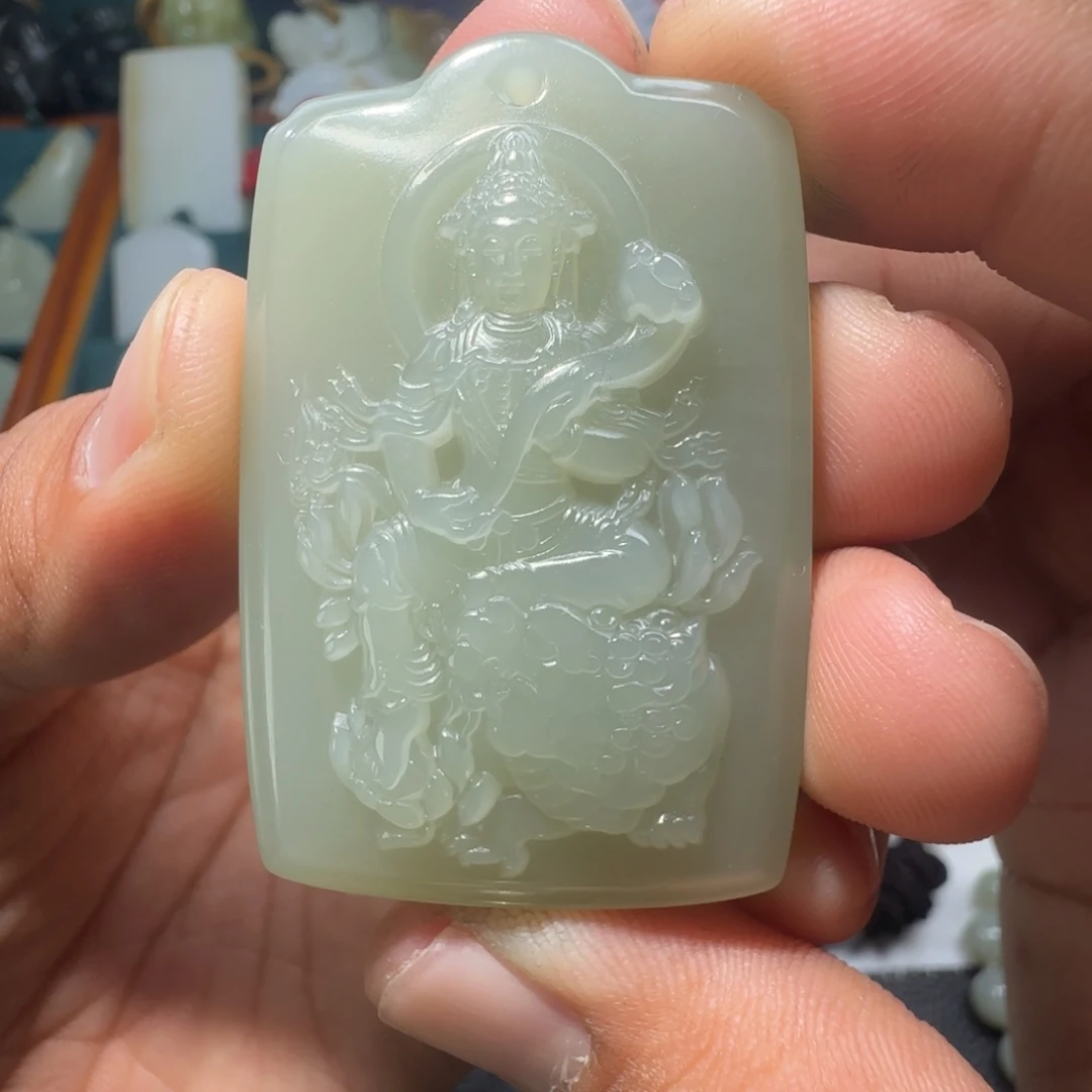 和田玉未镶嵌挂件