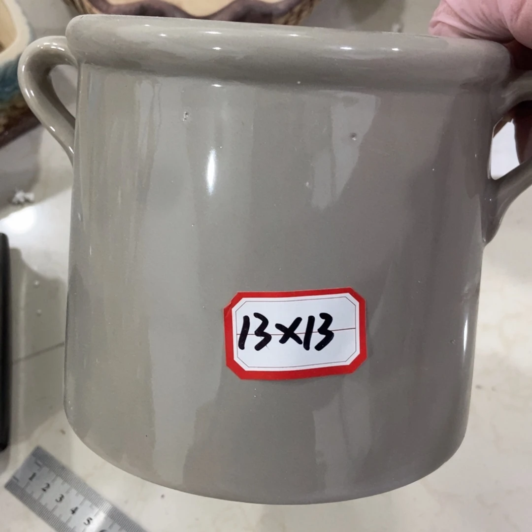 红陶高温陶瓷花盆