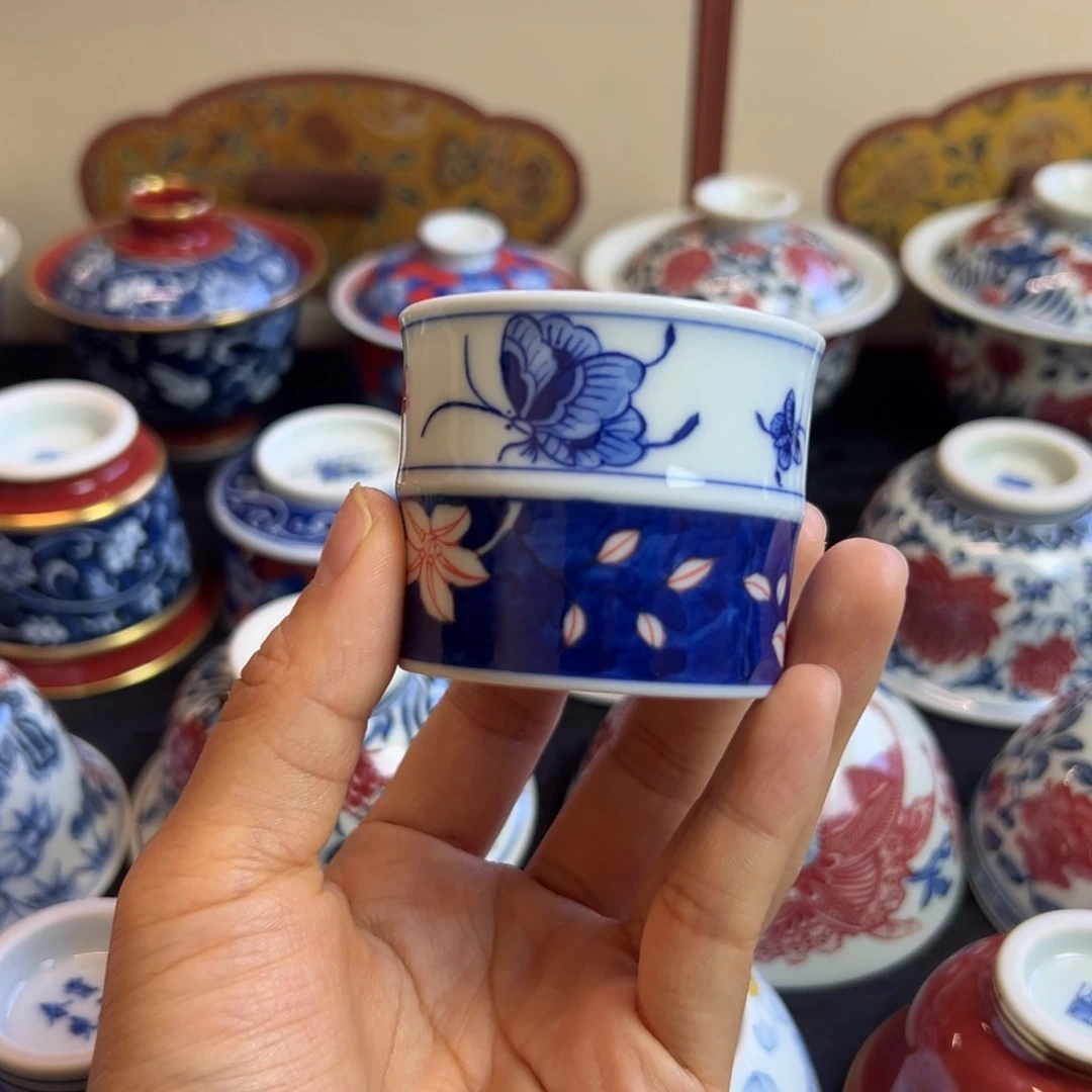 唐庐百合花竹节杯