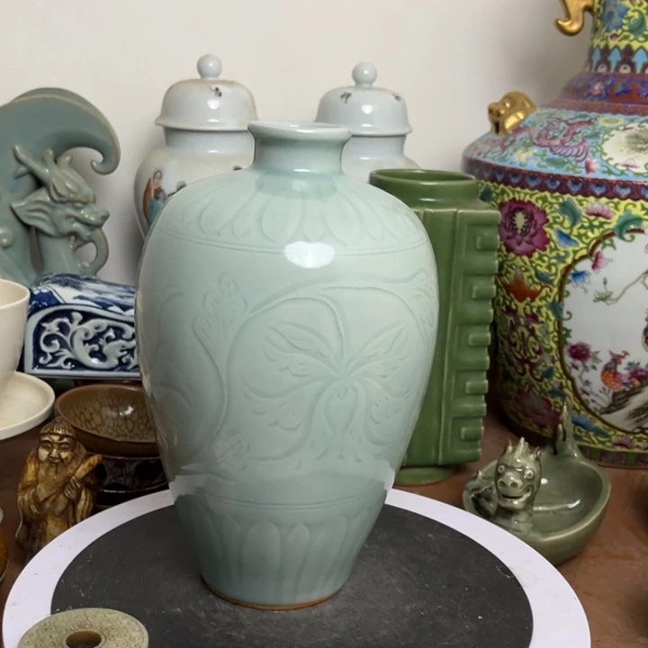 紫砂花瓶瓷器瓷器