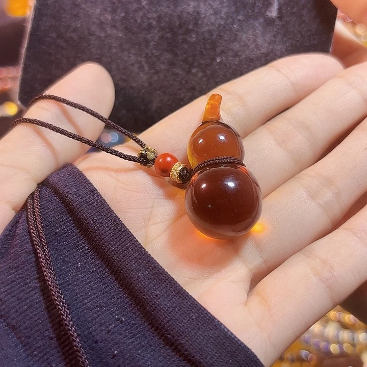 小***苏蓝珀未镶嵌珠宝奇石墨西哥红蓝葫芦
