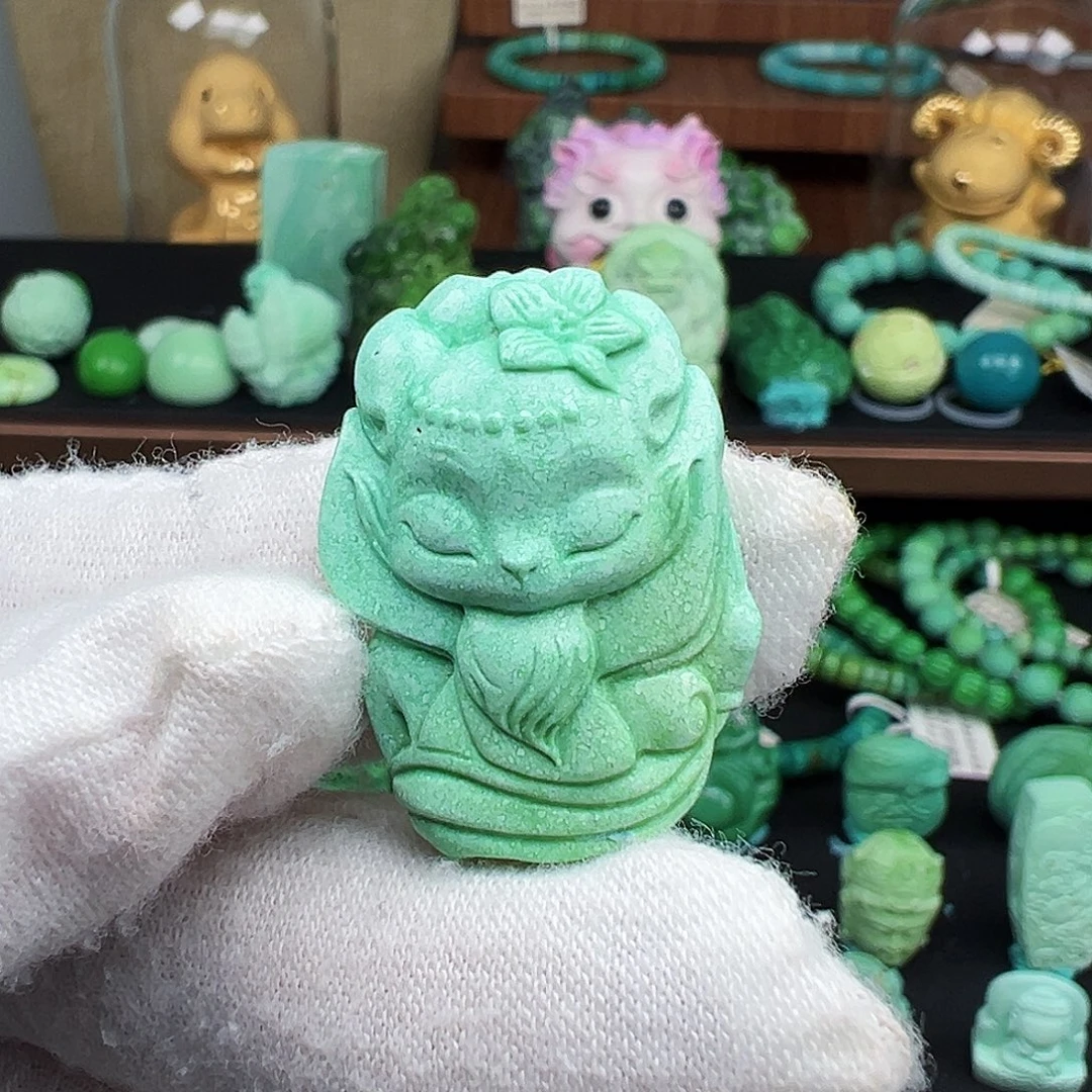 绿松石未镶嵌绿松石主播璐璐