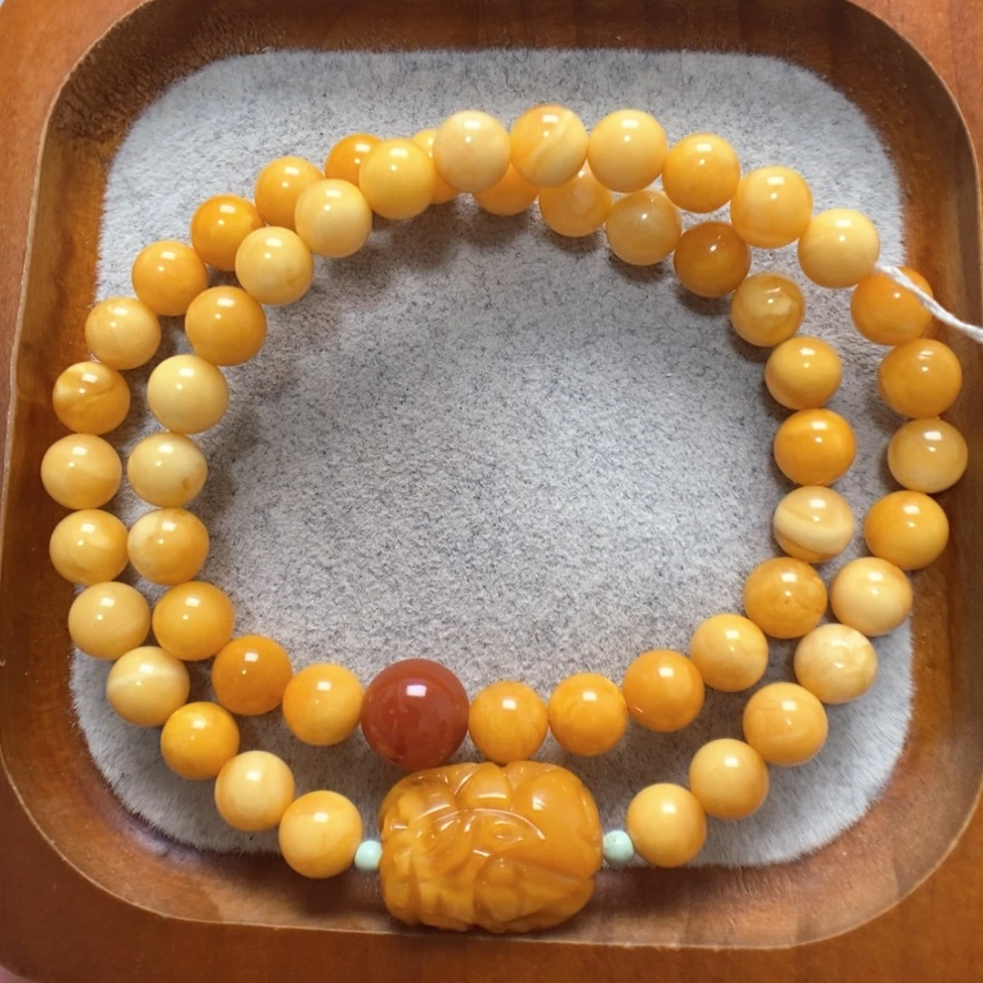 蜜蜡未镶嵌手串蜜蜡