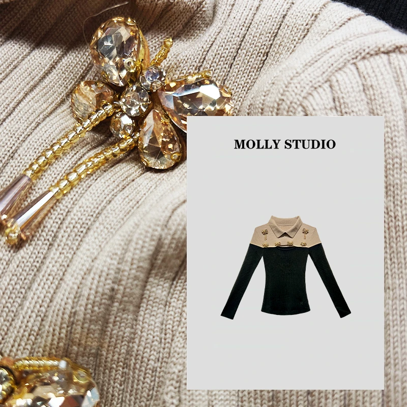 【都市丽人】Molly 时尚气质简约 上衣 M2025642