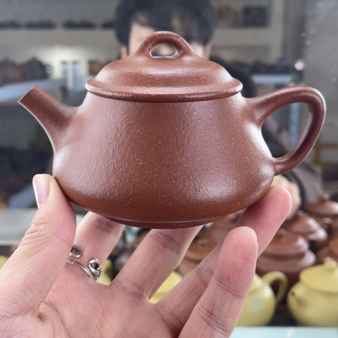 紫砂茶壶150cc红降坡茶壶