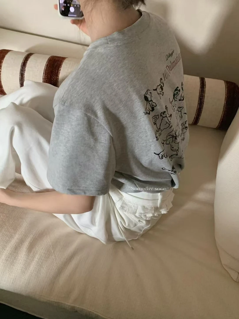 Someday小狗t 有趣的小狗乐园 卡通小狗可爱t恤 96新疆棉短袖