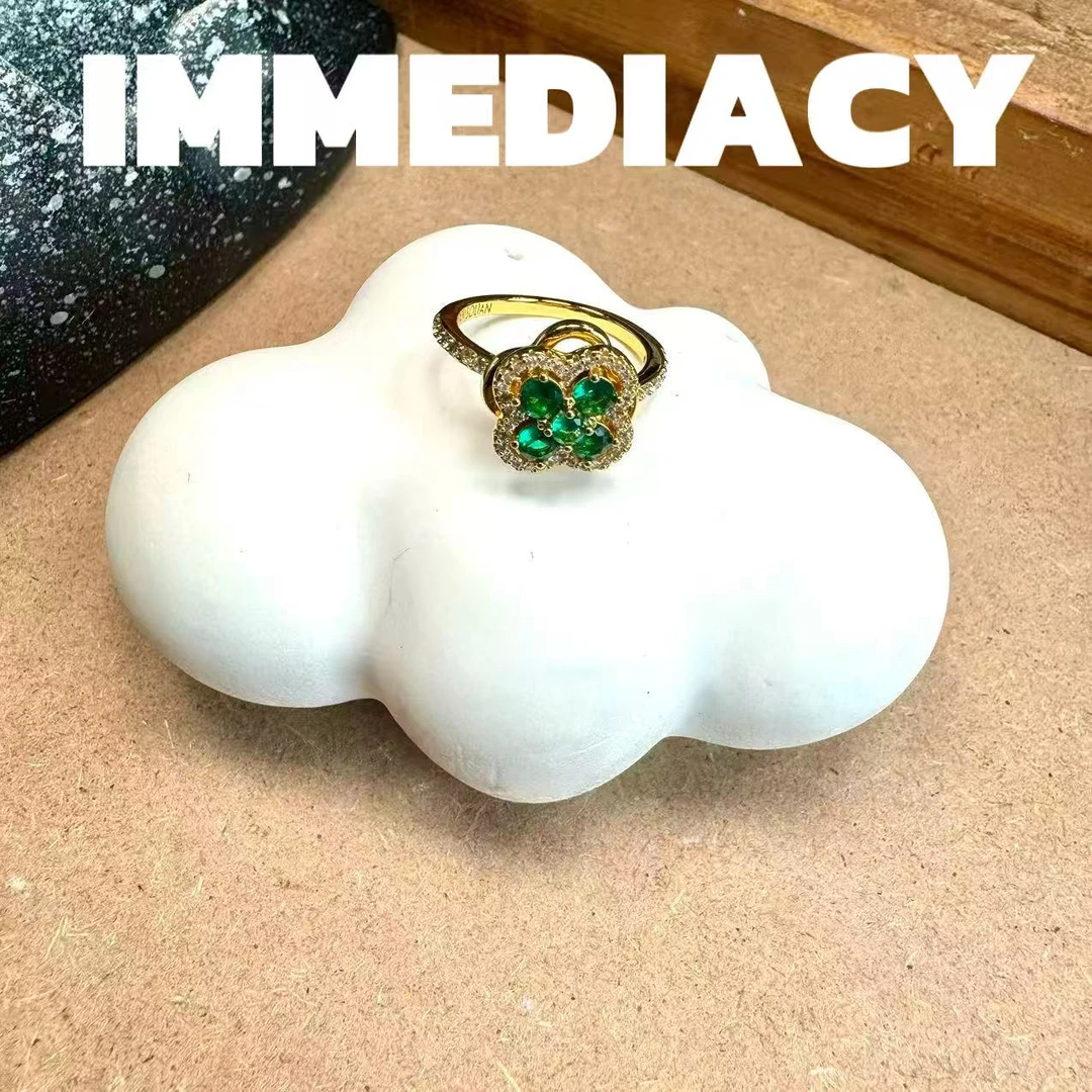 戒指 正品IMMEDIACY【绿光森林】开口戒指YW092