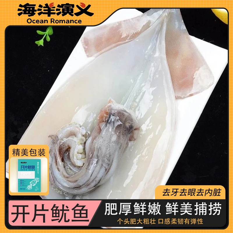 【海洋演义】 开片鱿鱼 250g/包*6包 商城专享