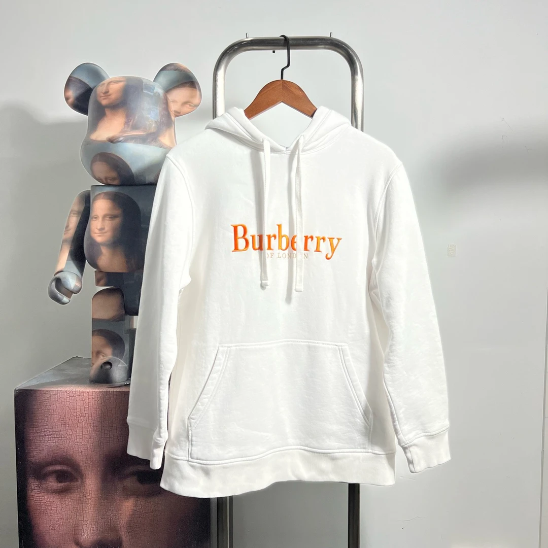99新 BURBERRY/博柏利 99新BURBERRY刺绣帽衫M码胸围55衣长66