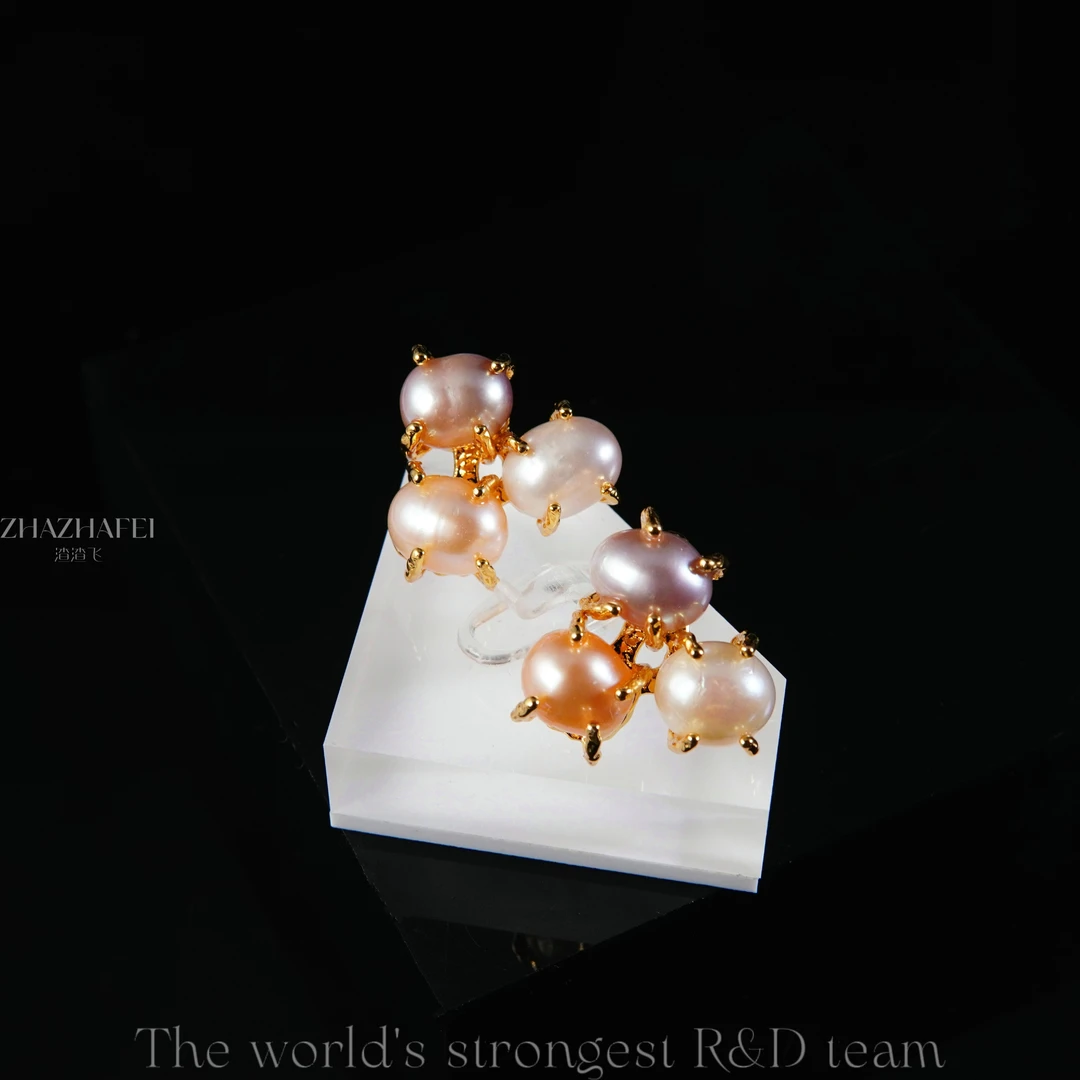 中古Vintage优雅淡水珍珠耳饰~1509
