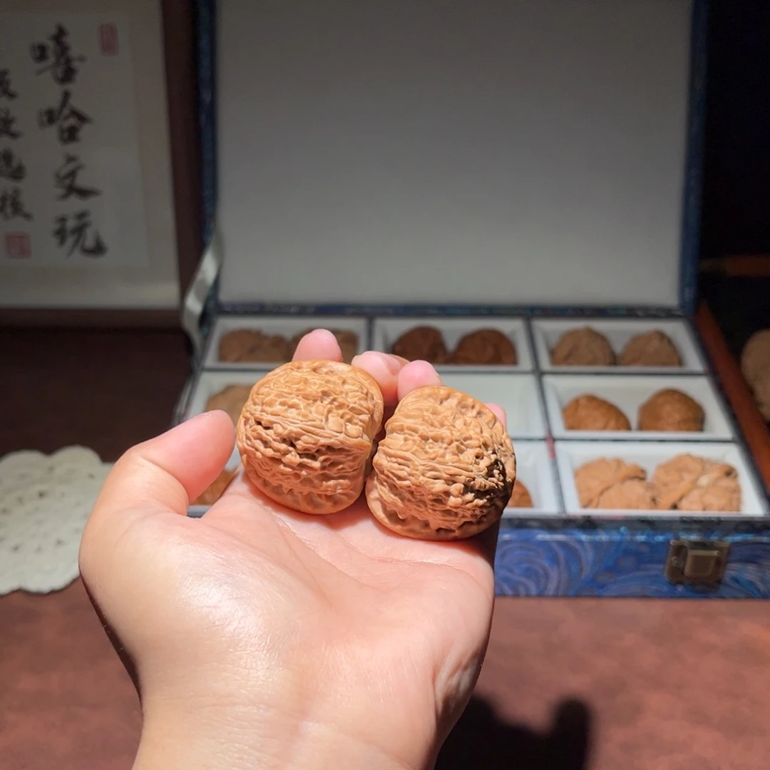 吊坠文玩核桃千**炼球白39