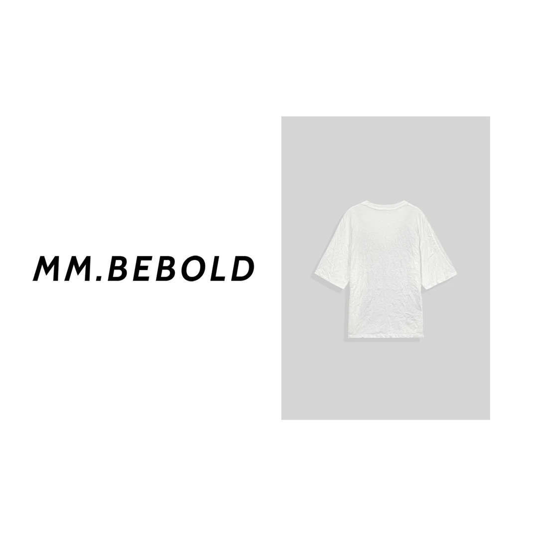 【妙姐精选】印花褶皱纹理感短袖T恤XYXS793