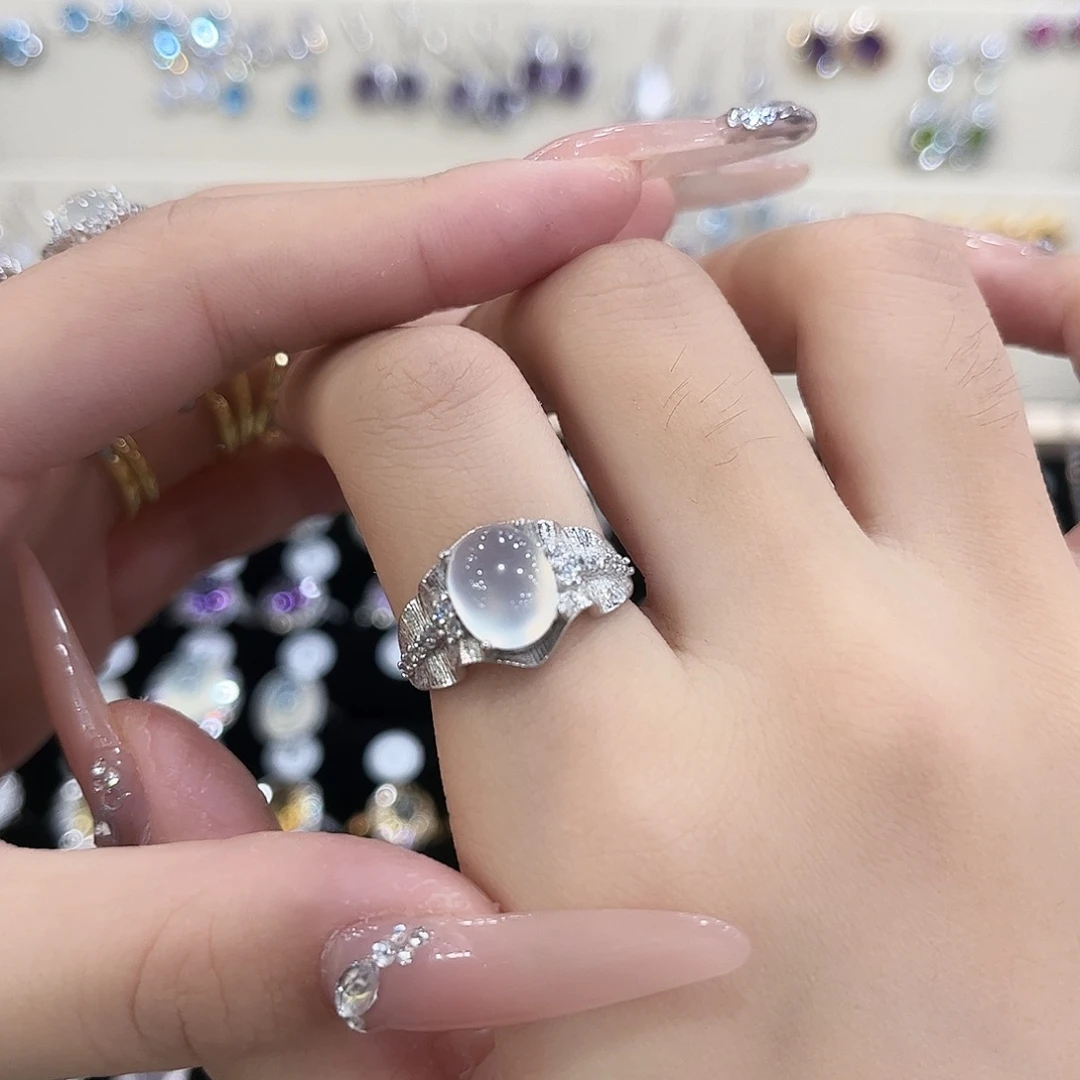 C****岫玉银S925镶嵌戒指